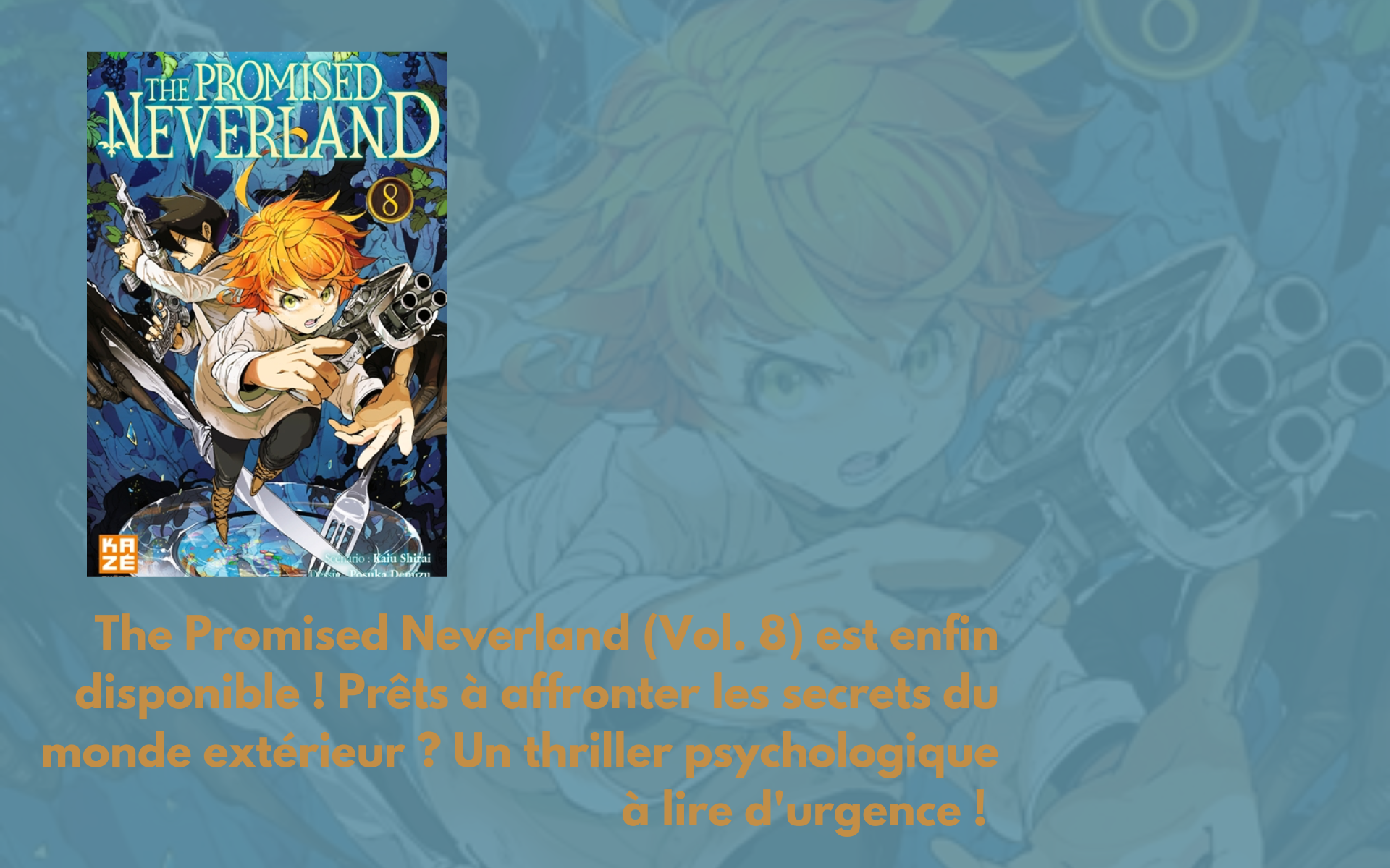 The promised Neverland. Vol. 8