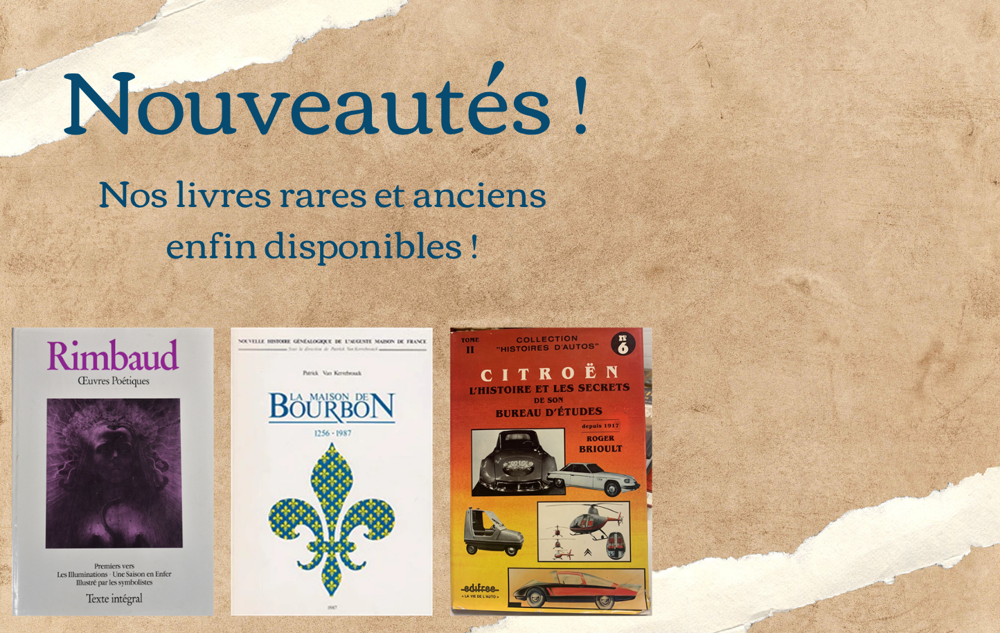 Editions limitées, collectors et livres anciens enfin disponibles ! 
