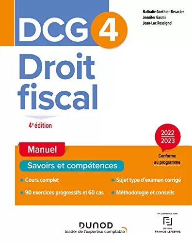 DCG 4 Droit fiscal, 2022,2023 - Nathalie Gonthier-Besacier