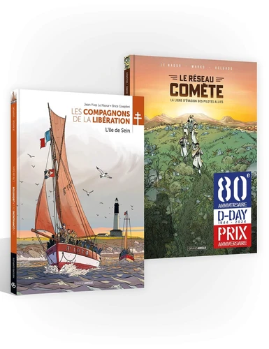 Les Compagnons de la Libération - Pack 80 ans débarquement Ile Sein/Réseau comète