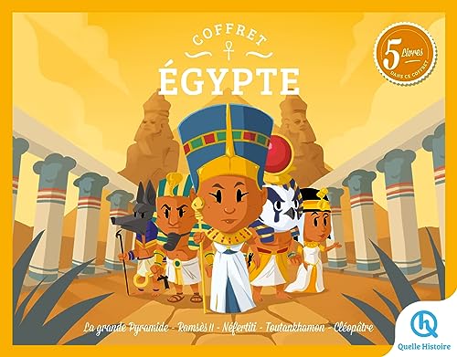 Coffret Quelle Histoire Egypte - Grande Pyramide - Ramsès II - Néfertiti - Toutankhamon - Cléopâtre
