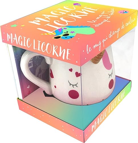 Coffret Mug Magic Licorne - Le mug qui change de couleur - Martin Mélanie